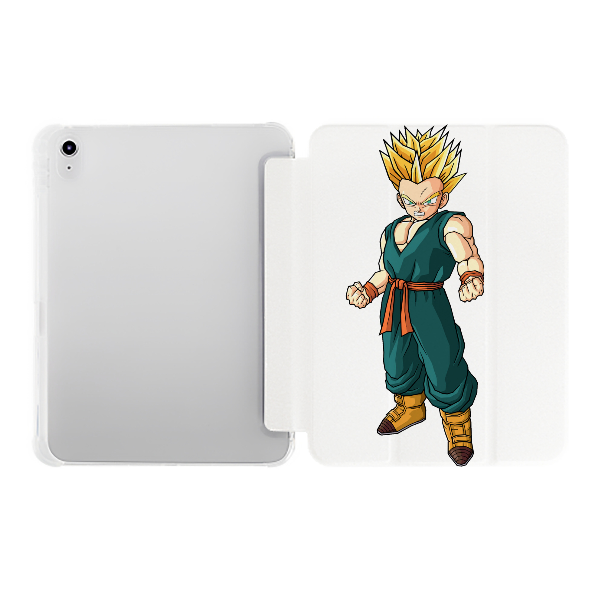 （画像用） ドラゴンボール DRAGON BALL IPad ケース ペン収納付き 三つ折りスタンド PUレザー×シリコン 対応機種9.5/10.5/10.9インチ